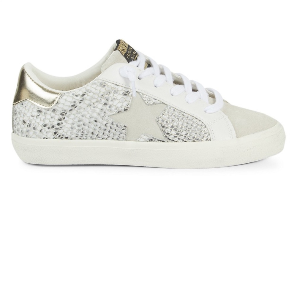 Vintage Havana Snake-Print Mixed-Media Sneakers